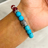 The Adjustable Yoga Bracelets (Firoza Stone)
